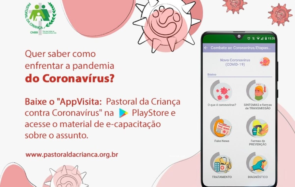 Foto | App da Pastoral da Criança traz informações de como enfrentar o coronavírus