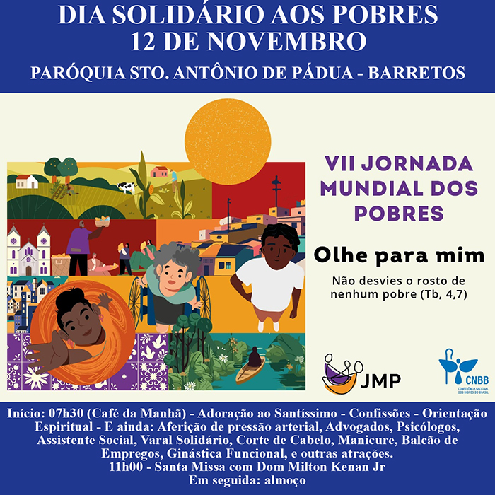 Barretos terá um Dia Solidário aos Pobres no dia 12 de novembro
